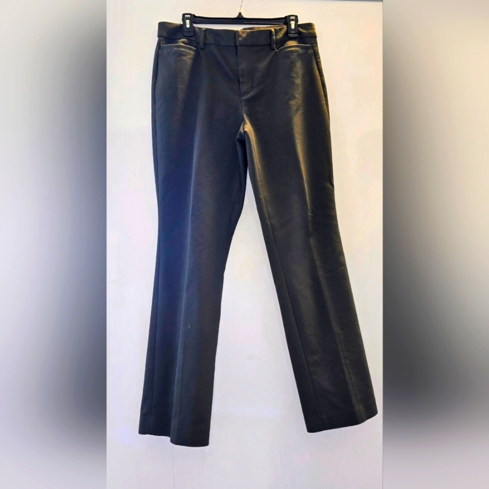 Women's pants size 14 charcoal grey elastic waist full front pockets